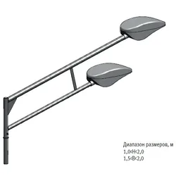 Кронштейн консольный серии 2 "Вектор" ТАНС.41.230.000 (2.К2-1,5-1,5-Ф4-ц) Кронштейн консольный серии 2 "Вектор" ТАНС.41.230.000 (2.К2-1,5-1,5-Ф4-ц)