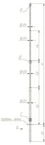 Опора прямостоечная трубчатая ТАНС.12.103.000-01 (НП-3,0/4,0-02-ц) OE OPORA ENGINEERING Опора прямостоечная трубчатая ТАНС.12.103.000-01 (НП-3,0/4,0-02-ц) OE OPORA ENGINEERING