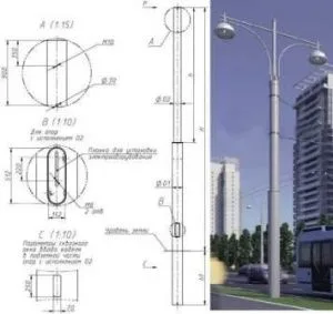 Опора контактной сети ТАНС.11.036.000 (ТП-1300-13,0/15,5-01-лк) OE OPORA ENGINEERING Опора контактной сети ТАНС.11.036.000 (ТП-1300-13,0/15,5-01-лк) OE OPORA ENGINEERING