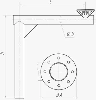 Консоль ТАНС.32.002.000 (В-20/8/Д360-24/8/Д360-1,7-б) OE OPORA ENGINEERING Консоль ТАНС.32.002.000 (В-20/8/Д360-24/8/Д360-1,7-б) OE OPORA ENGINEERING