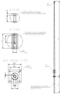 Опора несиловая фланцевая граненая ТАНС.12.046.000 (НФГ-14,0-02-ц) OE OPORA ENGINEERING Опора несиловая фланцевая граненая ТАНС.12.046.000 (НФГ-14,0-02-ц) OE OPORA ENGINEERING